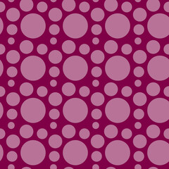 Elegant Purple and Pink Circle Pattern Design for Fabric Textile Background Seamless Dot Pattern