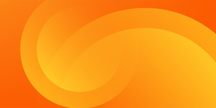 Abstract orange background with circles. Vector illustration