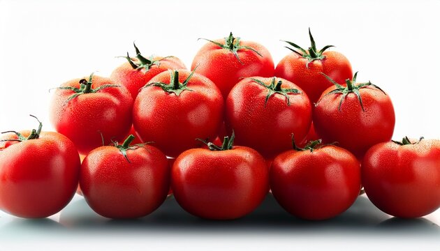 heap of red fresh ripe tomatoes in a row - Powered by Adobe