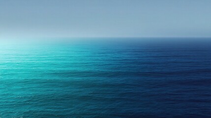 Obraz premium Calm Ocean Depths with Beautiful Gradient from Deep Navy to Bright Turquoise