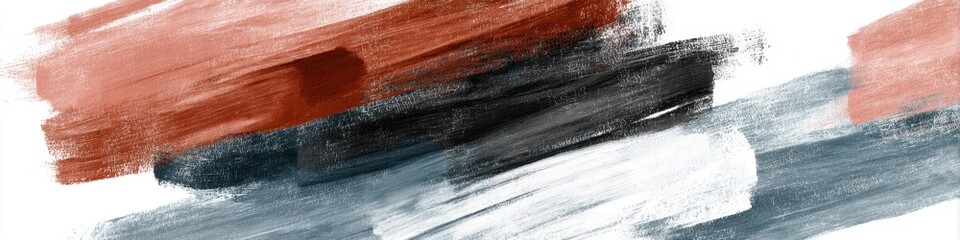 Abstract design of overlapping paint strokes