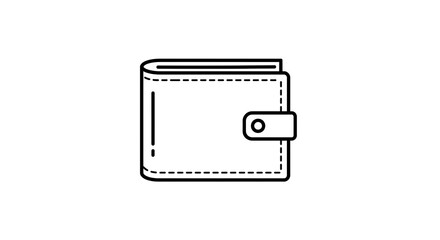 Wallet Icon Showing Style and Design