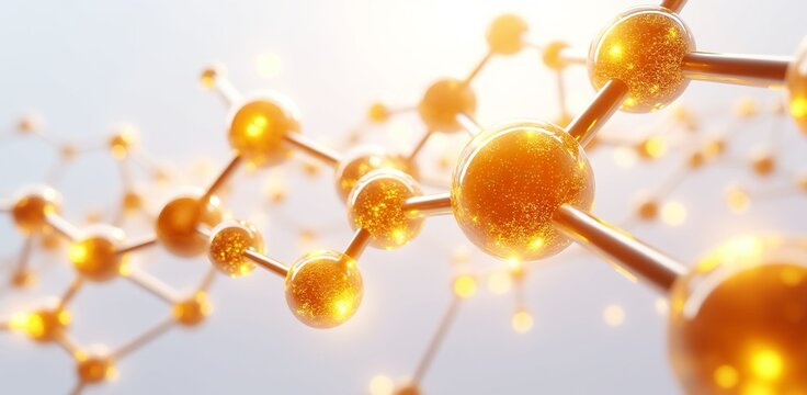 High-quality 3D visualization of the coenzyme Q10 molecule, showcasing its detailed structure and molecular design for educational and scientific purposes.