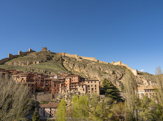 View of the medieval town of Albarracin, Teruel, Spain