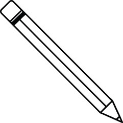 vector illustration of a pencil