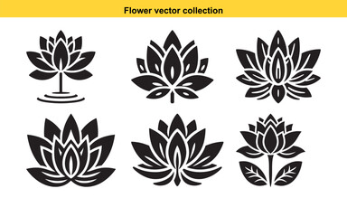 Vibrant Collection Flower Vector Illustrations