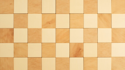 Aged birch checkerboard flooring, distressed finish, vintage charm, seamless geometric pattern, muted patina, neutral shadowless lighting.
