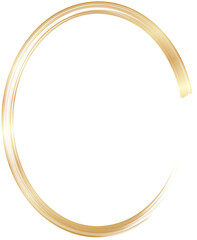 Golden round frame illustration 