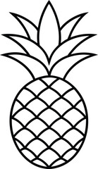 Obraz premium vector illustration of a pineapple