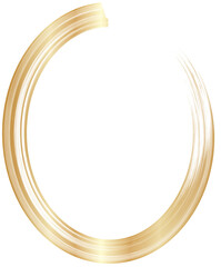 Golden round frame illustration 