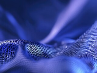 Abstract blue woven texture background