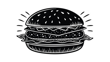 Burger with Lettuce and Tomato