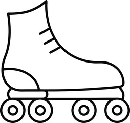 roller skate icon vector illustration