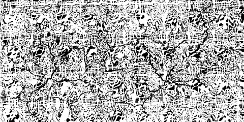 Black and white grunge. Distress overlay texture. Abstract surface dust and rough dirty wall background concept. Worn, torn, weathered effect. Vector illustration, EPS 10.