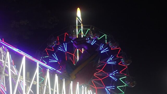 festival mela during night