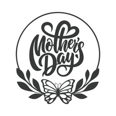 Elegant Mother's Day Butterfly Wreath Design