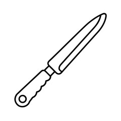 kitchen knife vector illustration
