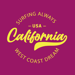 extraordinary artistic fusion of calligraphy and California-inspired imagery