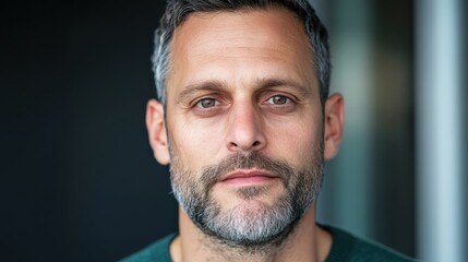 Obraz premium Man face close-up portrait