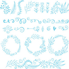 Beautiful flower art and mandala vector design