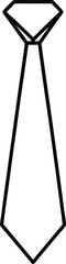 vector illustration of a tie