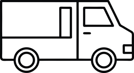 vector illustration of a utility service truck