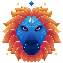 Leo Zodiac Illustration