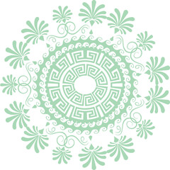 Beautiful flower art and mandala vector design
