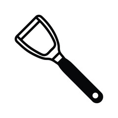 peeler kitchen tool outline vector