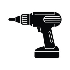 electric drill isolated on white