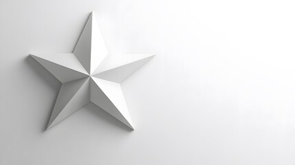 Obraz premium Clean 3D Plastic Star Seamless Pattern on White Background for Modern Minimalist Design and Visual Appeal