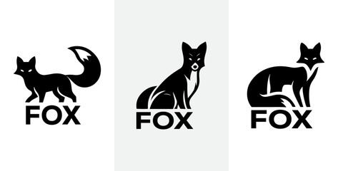 Obraz premium Set of Fox Logo Designs