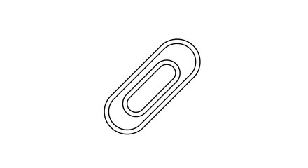 Obraz premium Isolated Paperclip Illustration on White Background