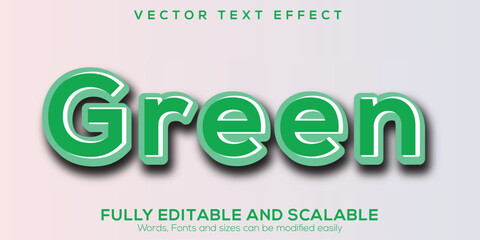 Fototapeta premium Bold Red 3D Vector Text Effect Design Featuring the Word 