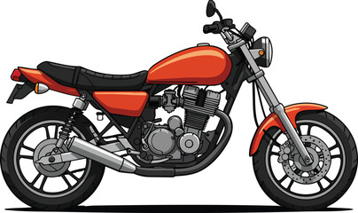 Orange Motorcycle HD Image
