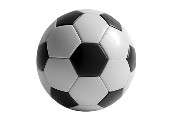 Obraz premium Soccer Ball HighResolution Black and White Image isolated on transparent background
