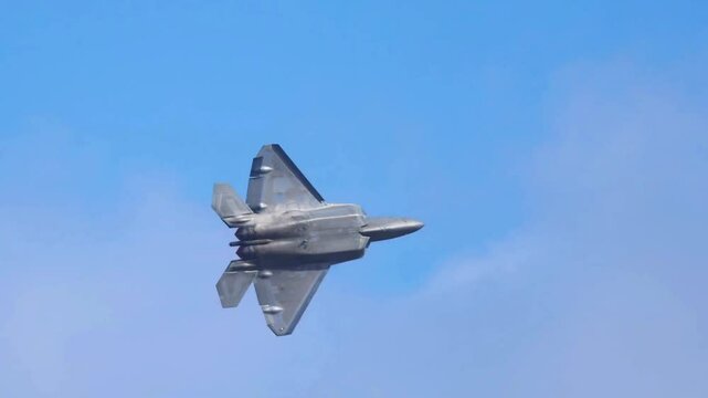 F-16 Fighter Jet Flying at High Speed