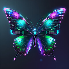 abstract colorful butterfly