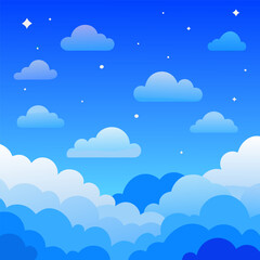 seamless pattern with clouds
