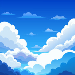 blue sky with clouds