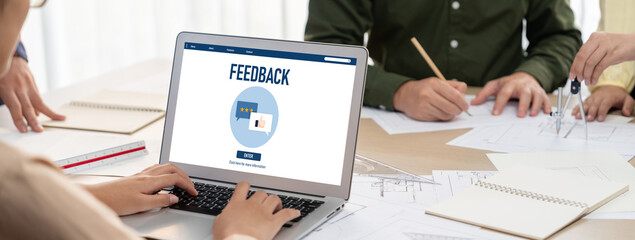 Customer feedback and review analysis by brisk computer software for corporate business
