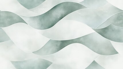 Abstract design with soft, flowing, pale, gray-green waves.