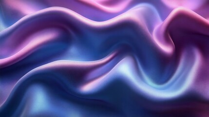 Beautiful flowing silk fabric in pink and blue hues, creating a luxurious and smooth appearance. Ideal for backgrounds and textile design.