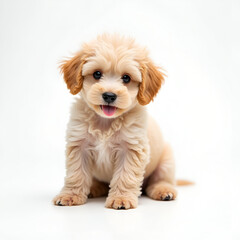 Obraz premium Puppy on white background