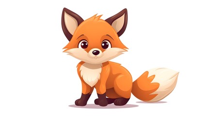 Obraz premium Professional Fox Design Cartoon Vector Illustration for Various Uses