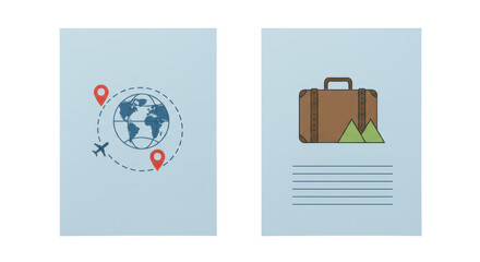 Isolated Travel Notebooks