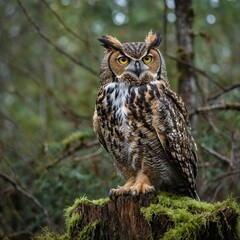 Fototapeta premium Great Horned Owl.