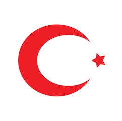 Turkish flag. High quality, official flag of the Turkish state.