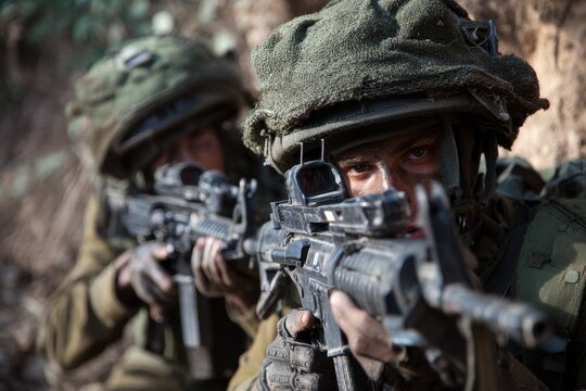 Dynamic Camouflage Training: Israeli Soldiers Sharpshooters Excel in Battlefield Combat Exercises