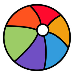 Icon simple beach balls